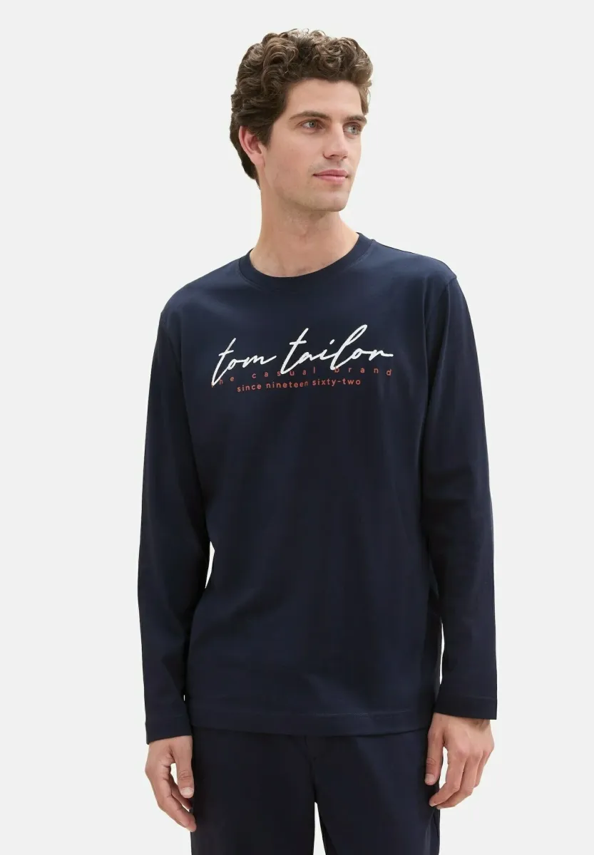 Langarmshirt - sky captain blue