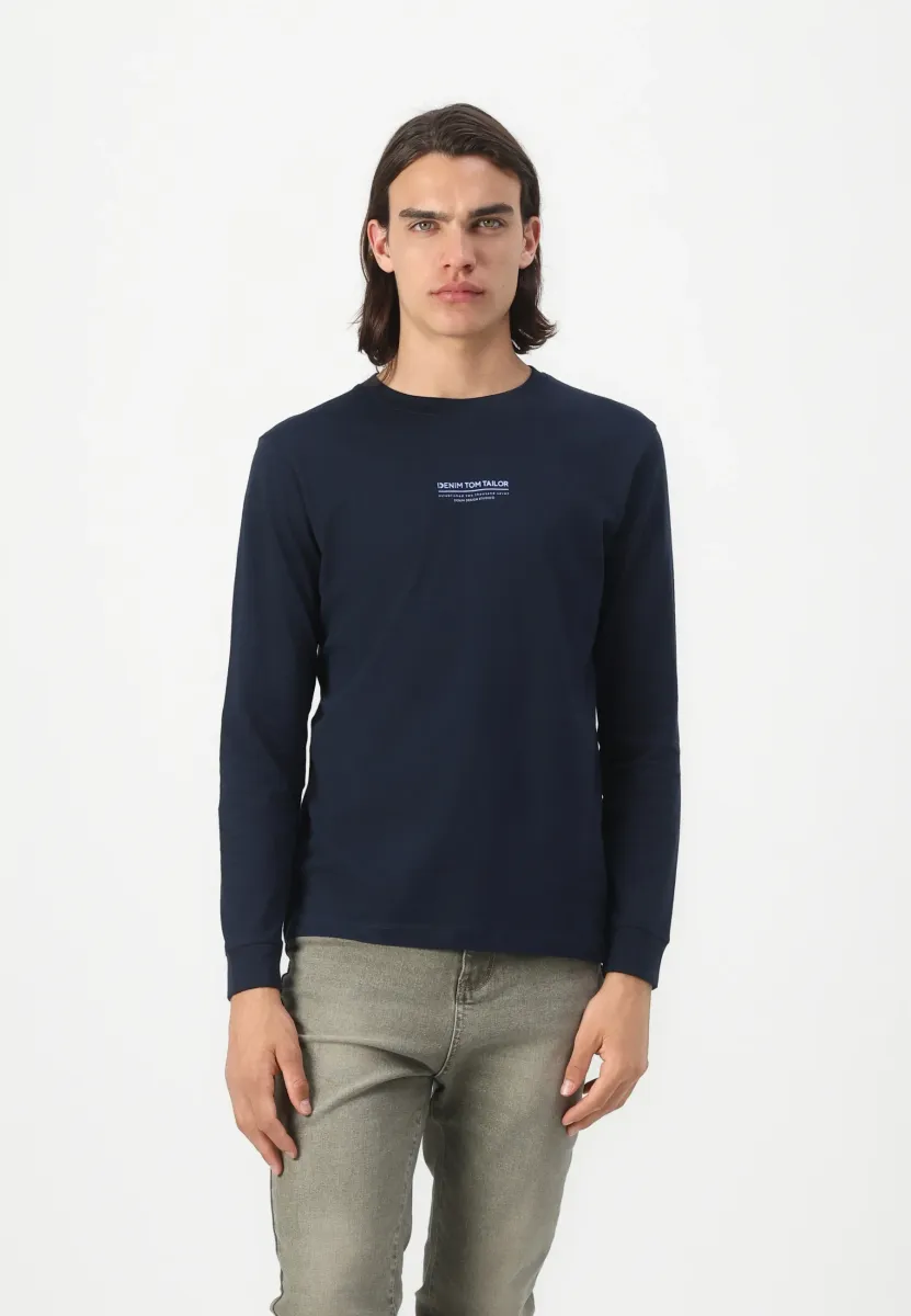 Langarmshirt - sky captain blue