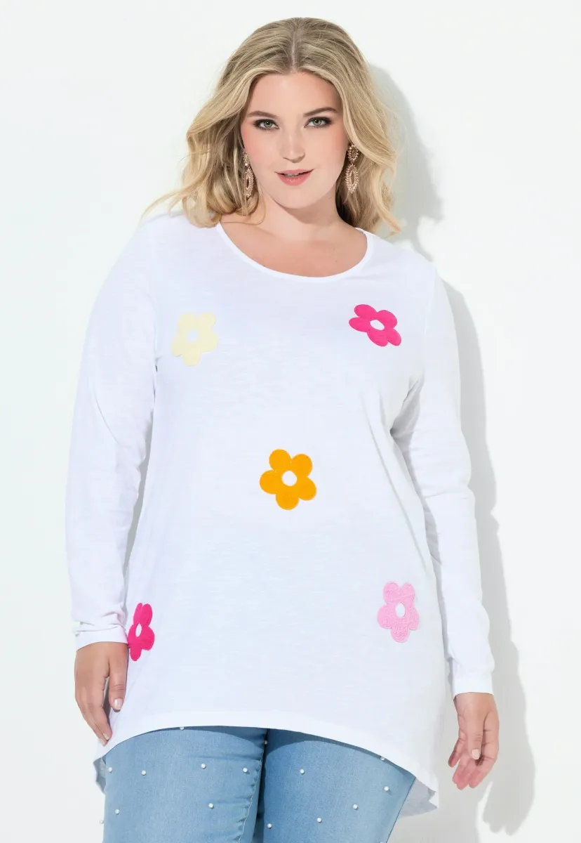 Langarmshirt - snow white