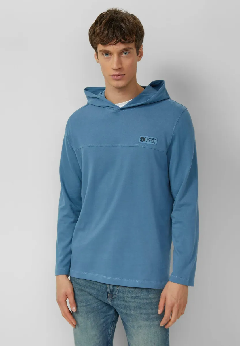 Langarmshirt - türkisblau