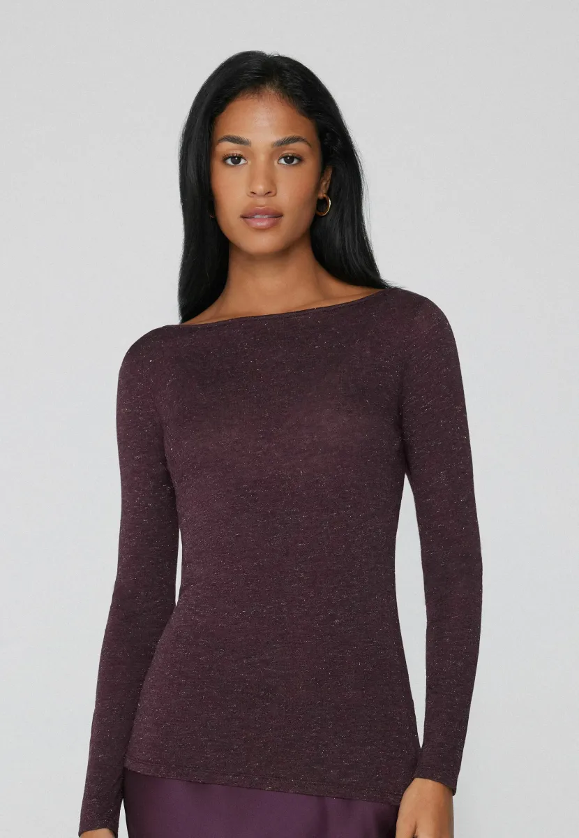 Langarmshirt - violet