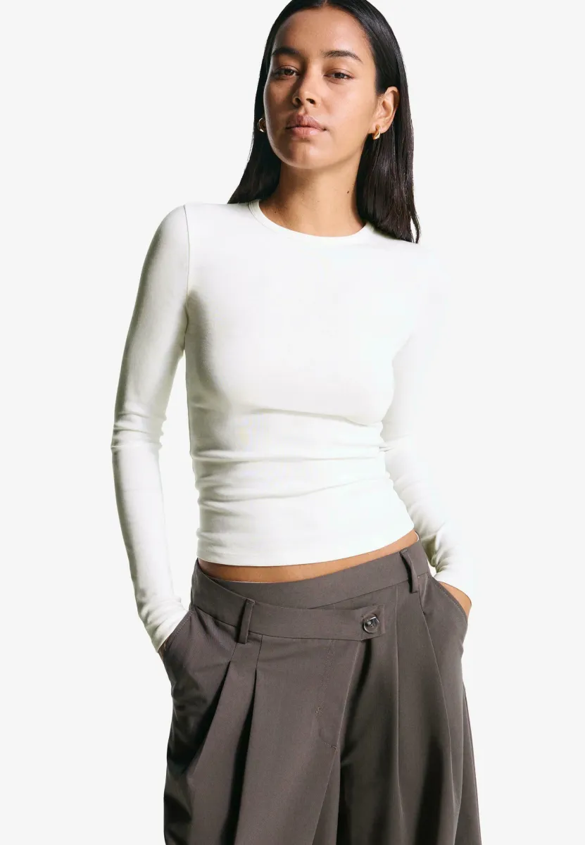 Langarmshirt - white