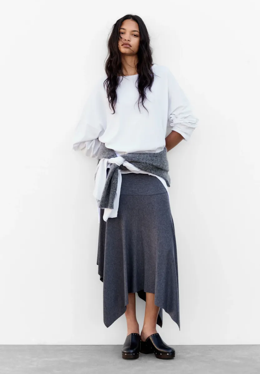 Langarmshirt - white