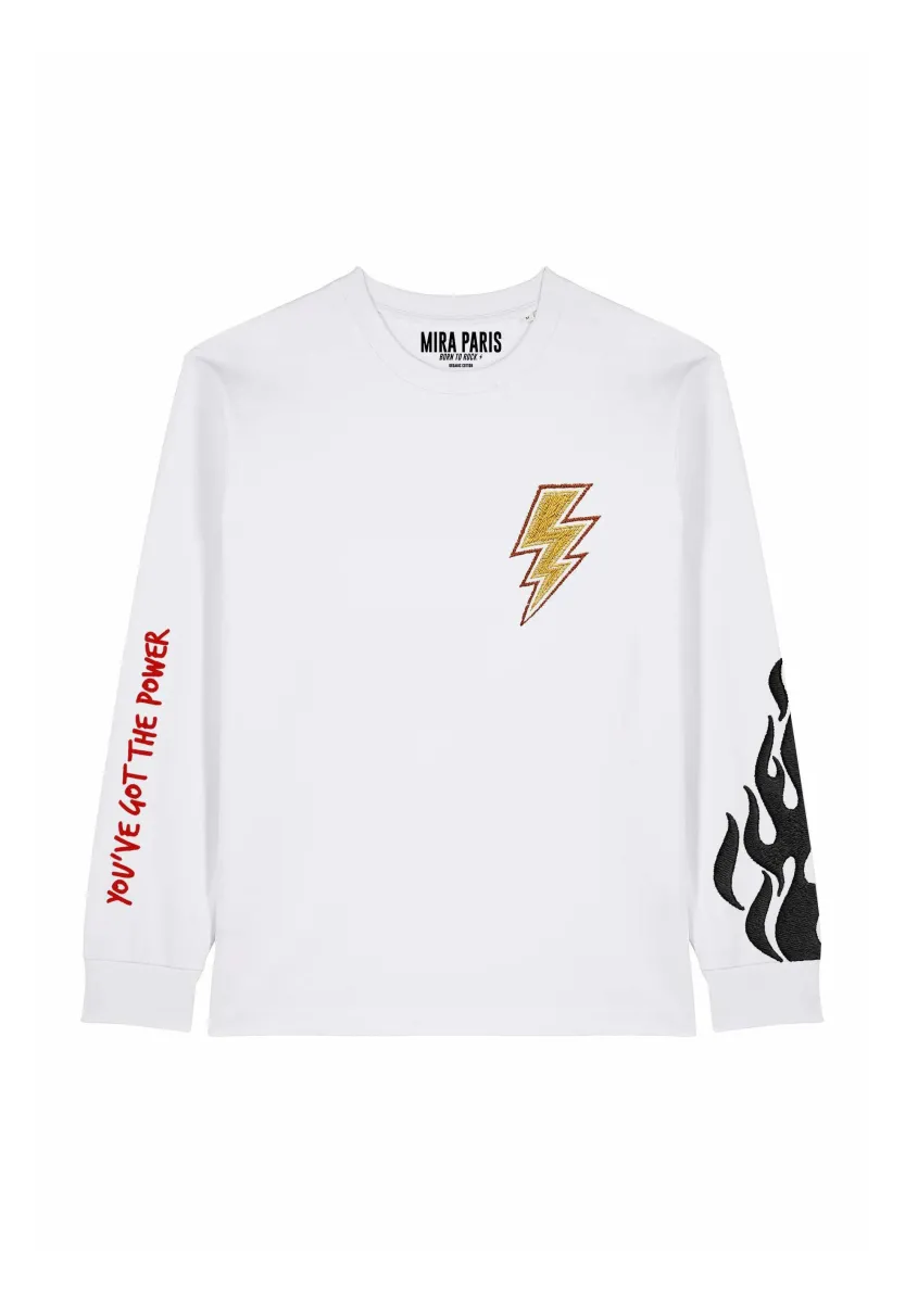 Langarmshirt - white