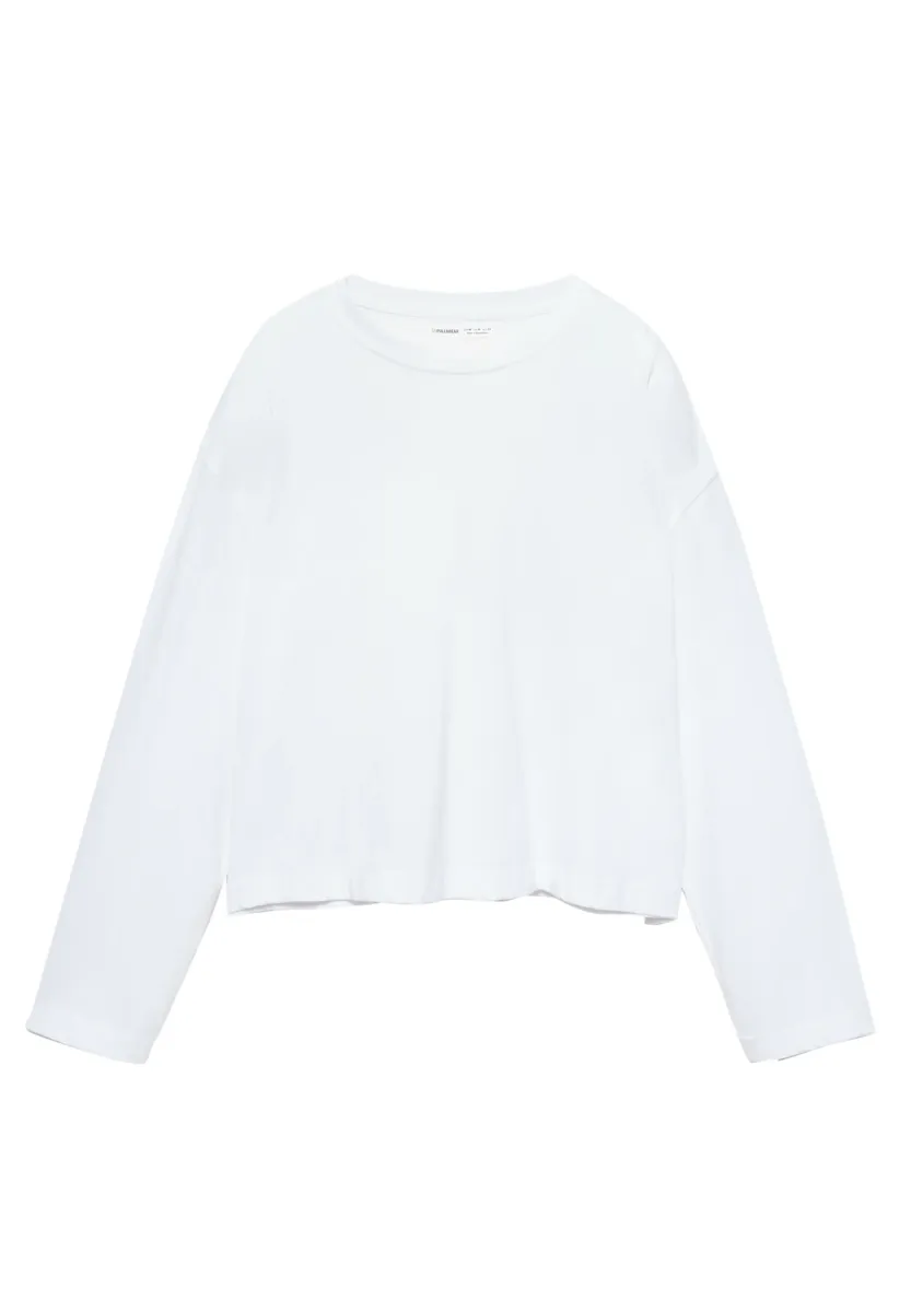 Langarmshirt - white