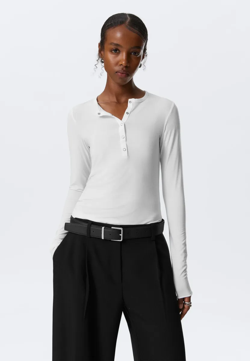 Langarmshirt - white