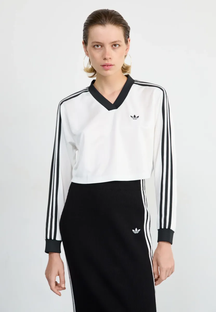Langarmshirt - white/black