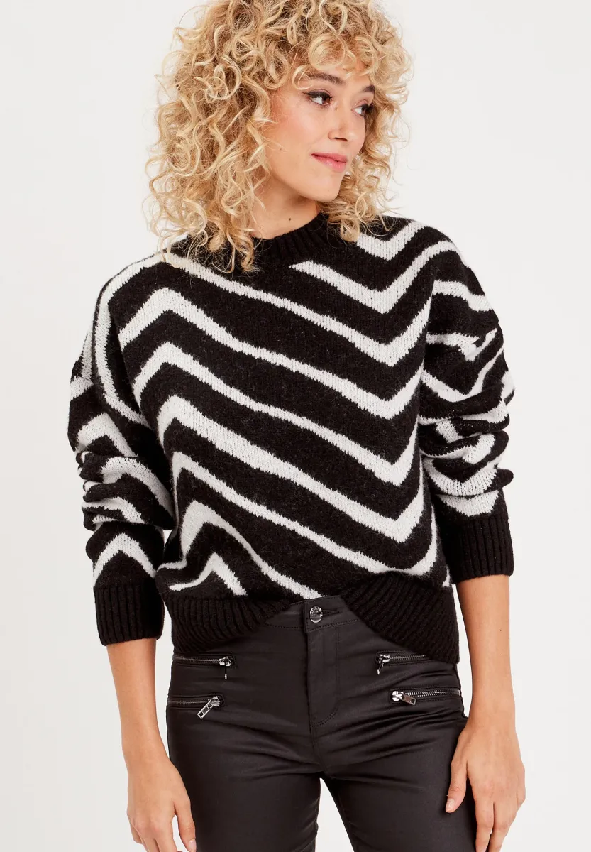 LANGEN ÄRMELN - Strickpullover - noir