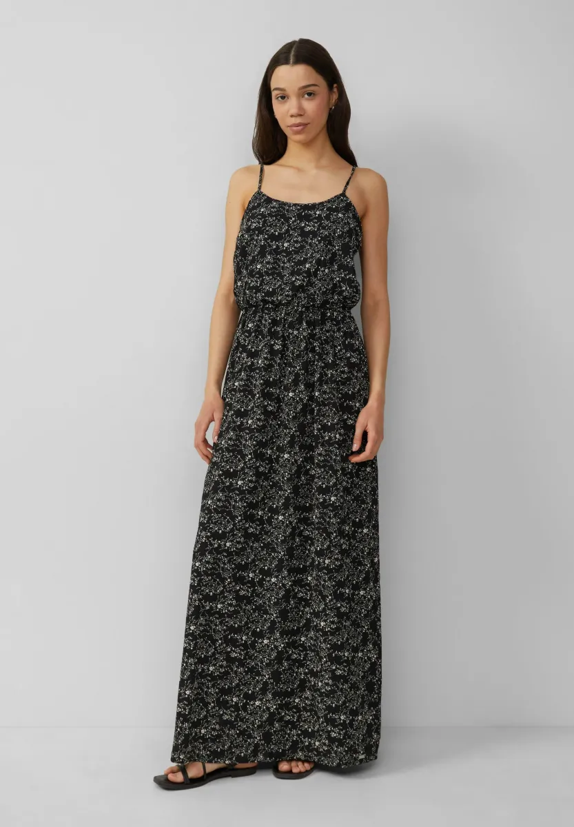 LANGES MIT SPAGHETTITRÄGERN - Maxikleid - schwarz