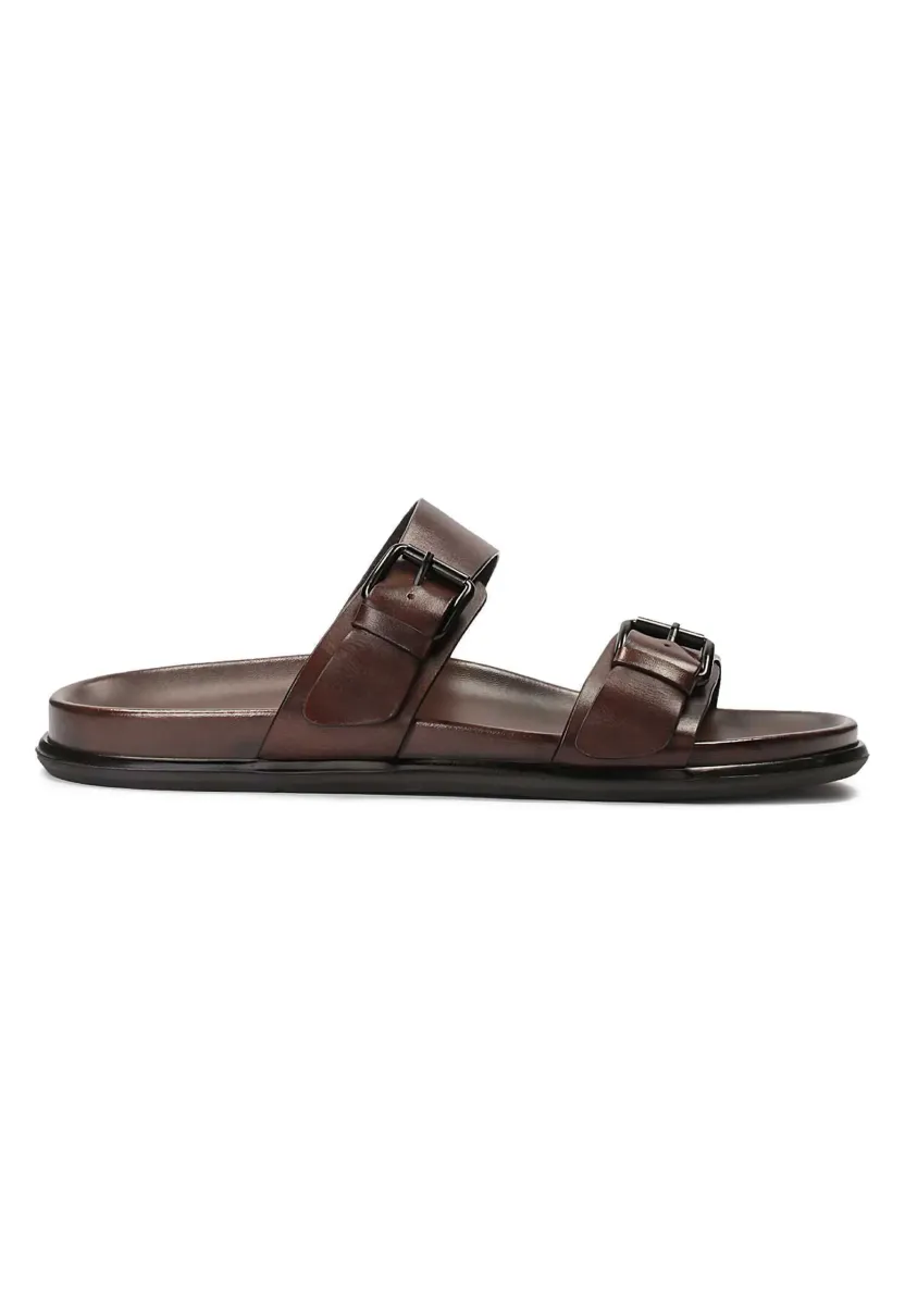 LANIN - Pantolette flach - brown