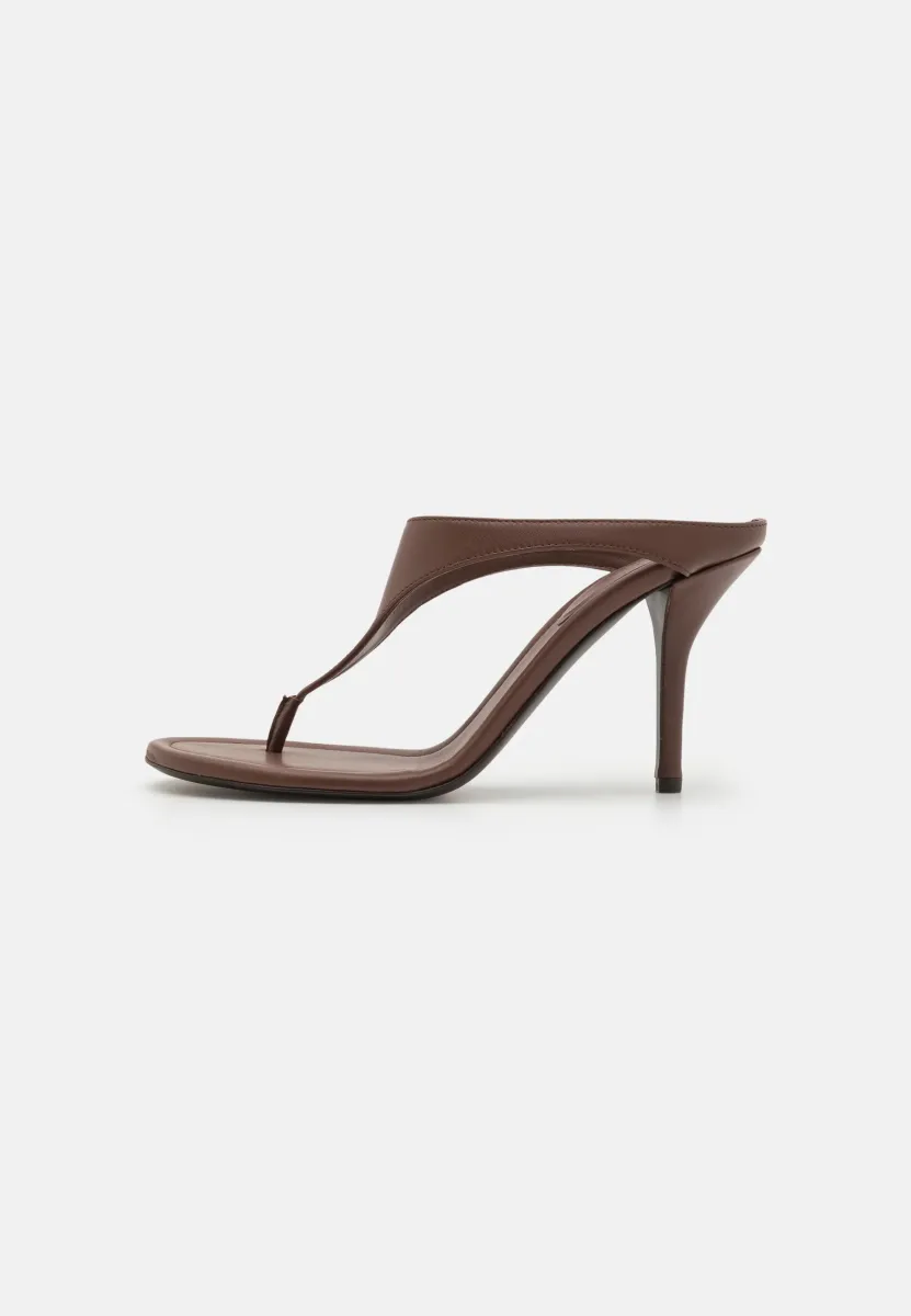 LARA - Pantolette hoch - brown