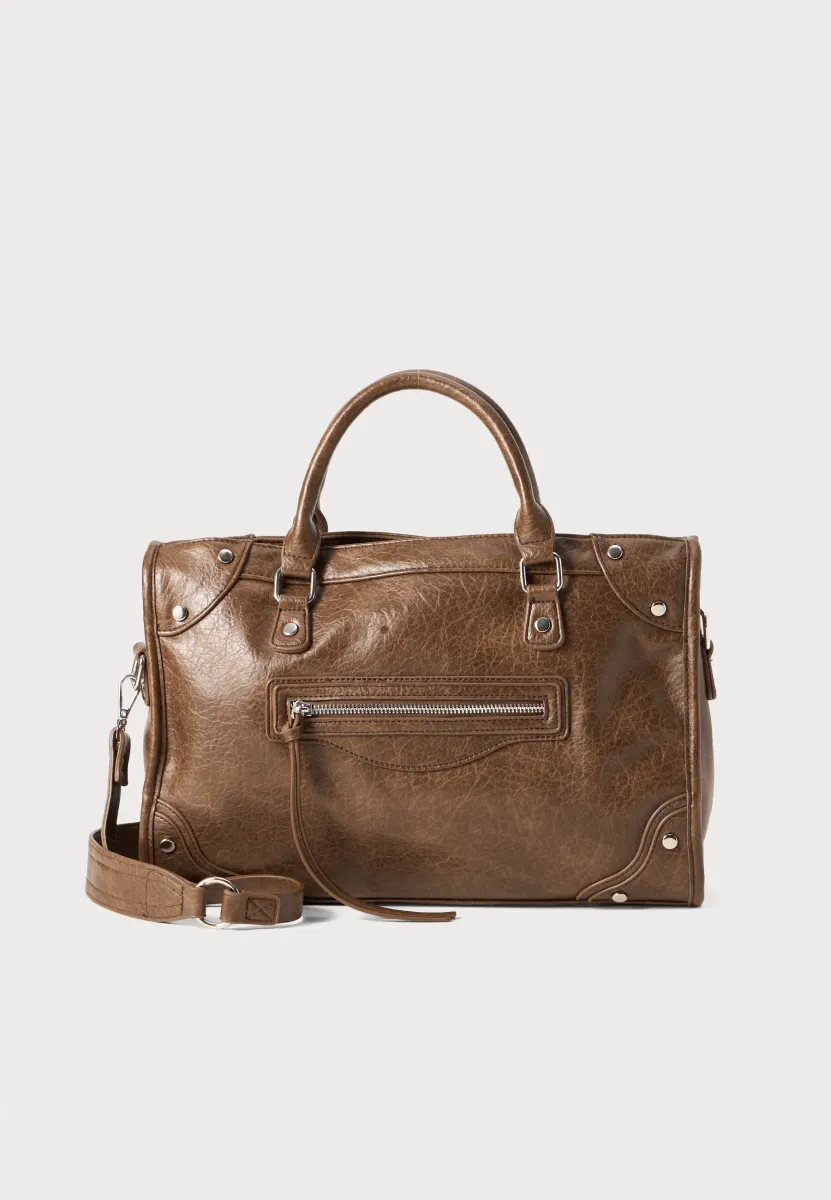 LARGE BAG - Umhängetasche - dark brown