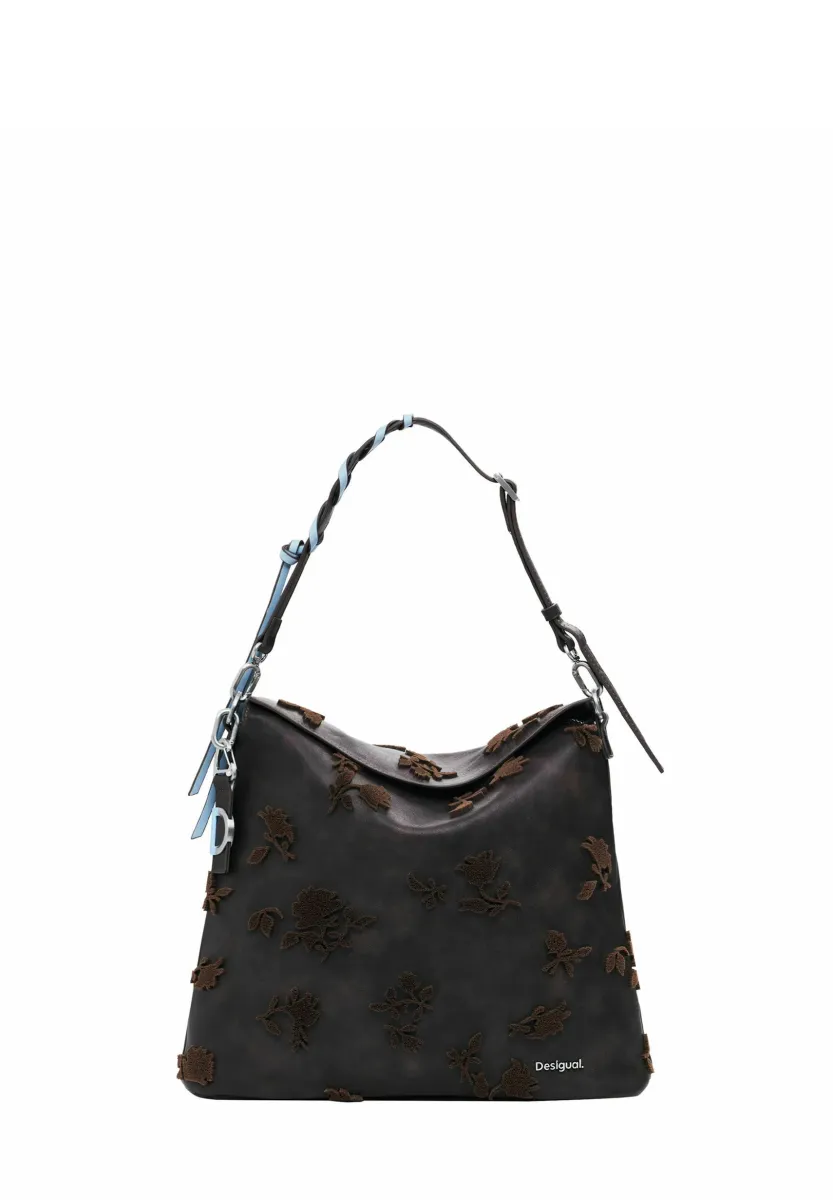 LARGE CONVERTIBLE FLOCKED - Tagesrucksack - brown