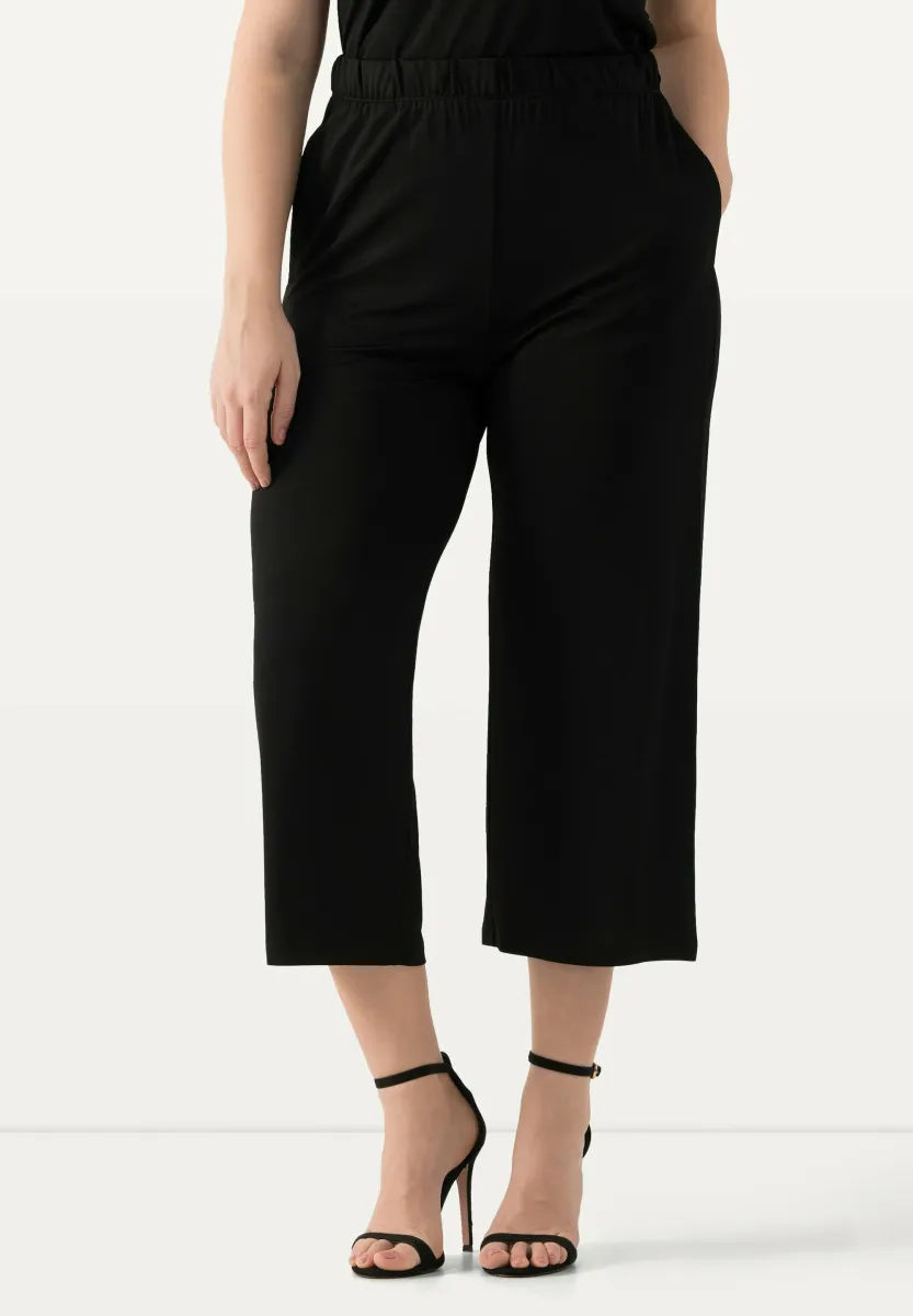 LARGE TAILLE ÉLASTIQUE - Shorts - black