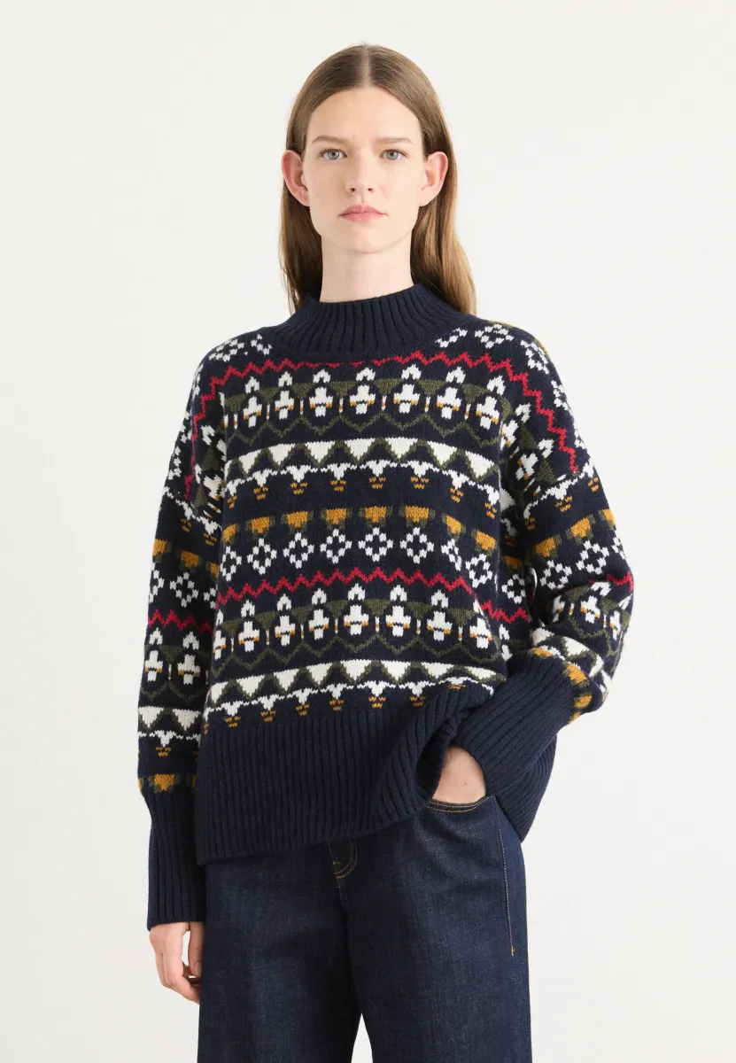 LARISA JUMPER - Strickpullover - navy