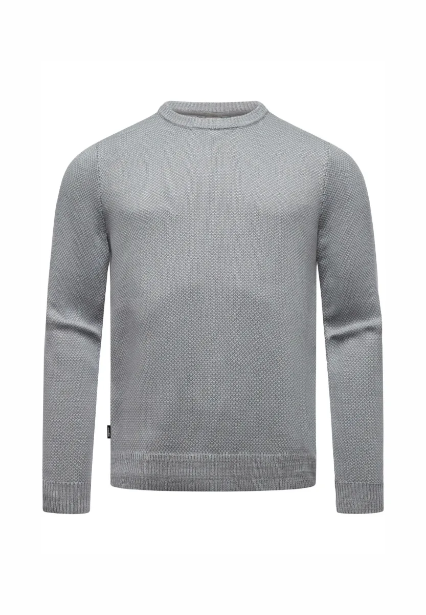 LARRS - Strickpullover - light grey