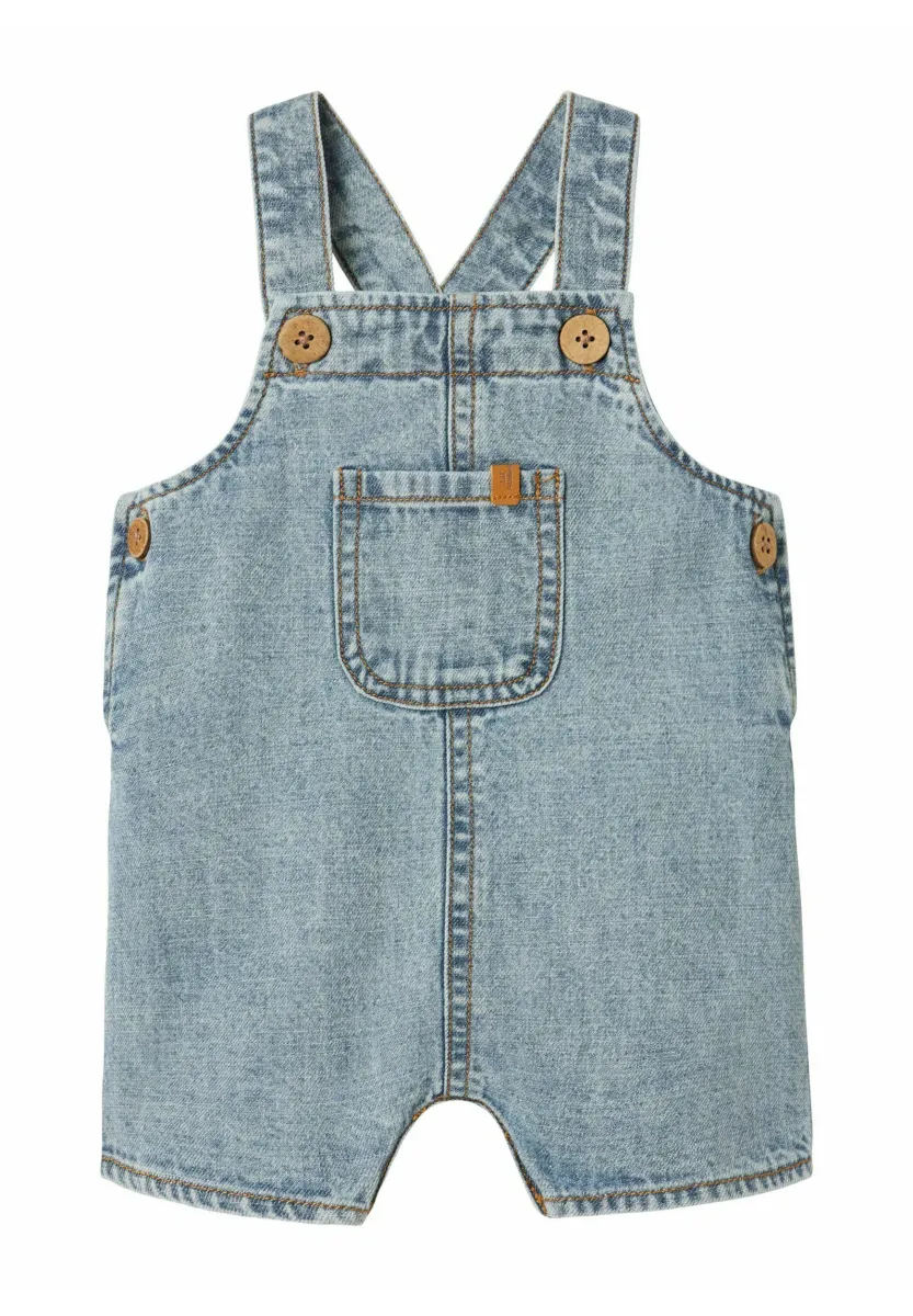 Latzhose - light blue denim