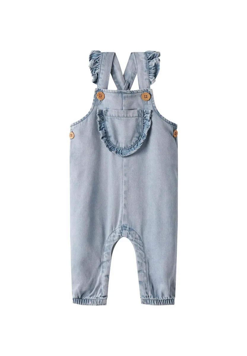 Latzhose - medium blue denim