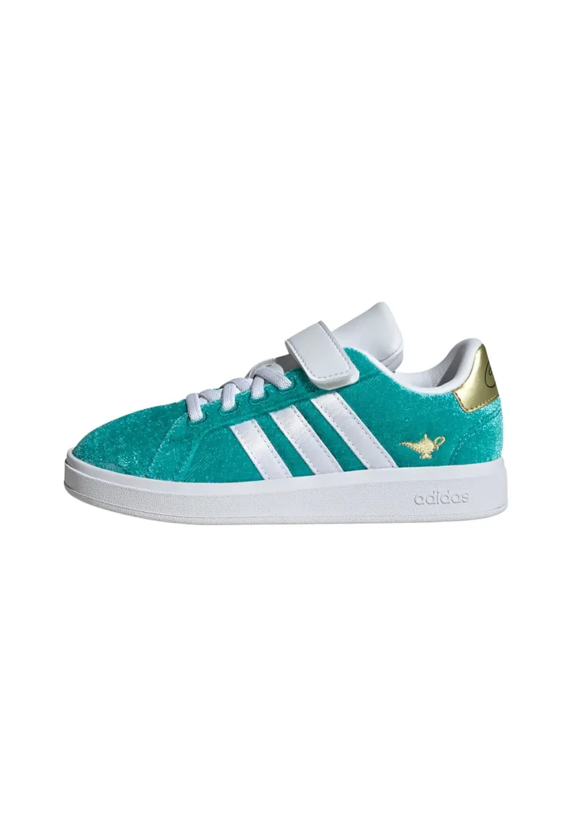 Lauflernschuh - pure teal   cloud white   gold metallic