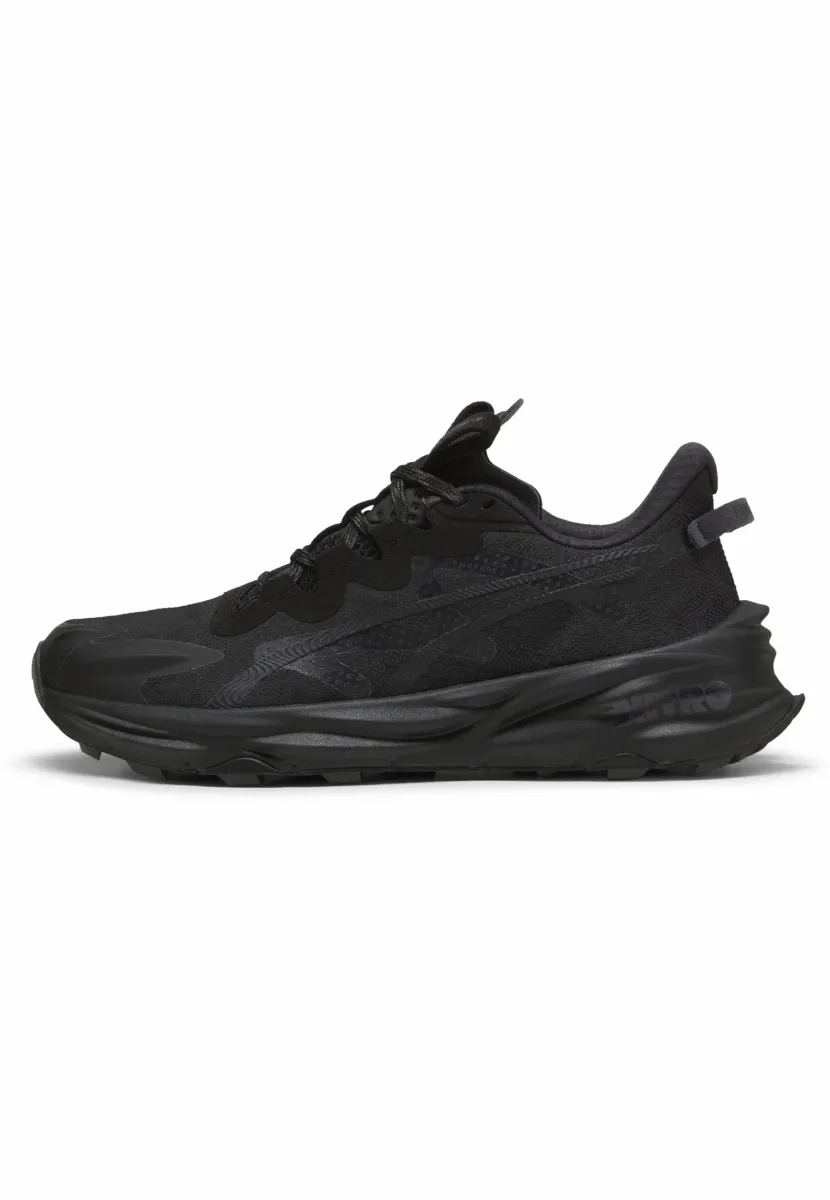Laufschuh Straße - flat dark gray- black