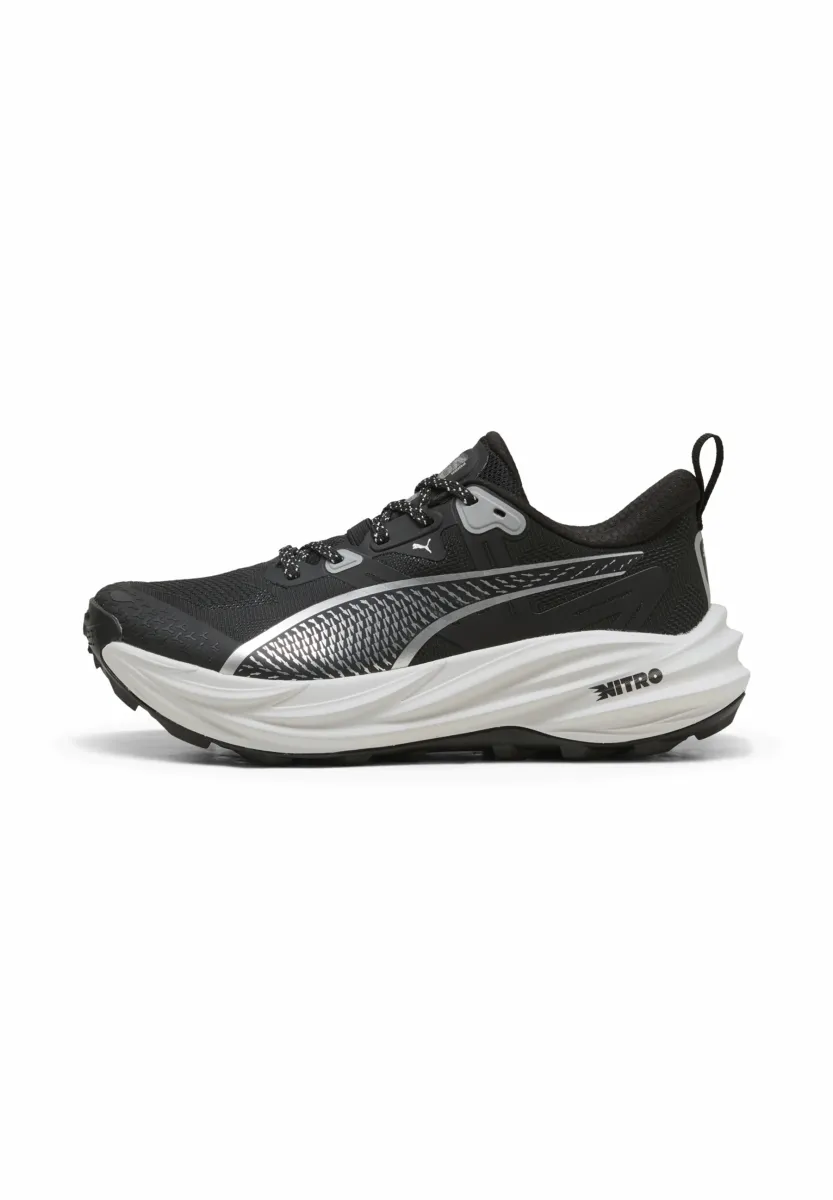 Laufschuh Trail - black- silver