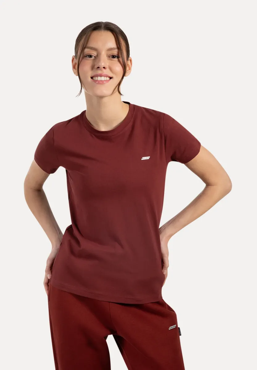 LAURENA - T-Shirt basic - braun