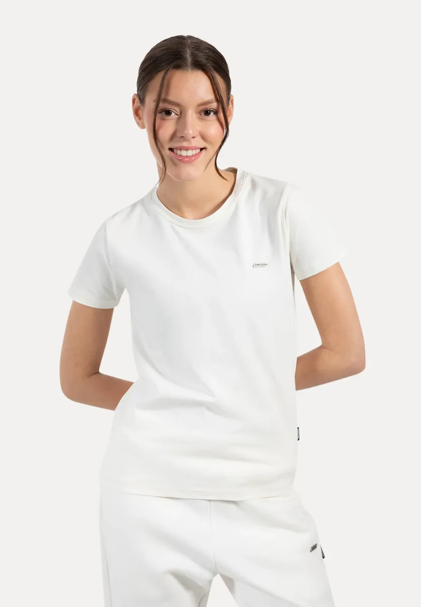 LAURENA - T-Shirt basic - creme