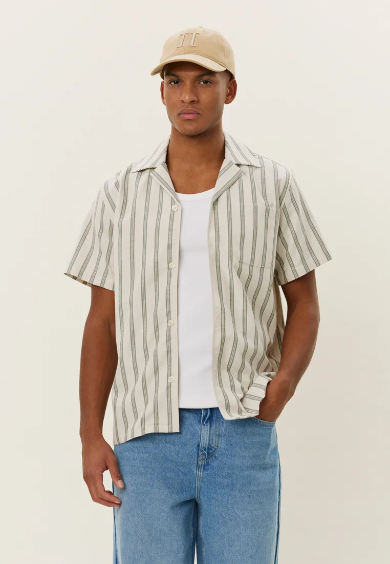 LAWSON - Hemd - ivory/chive green