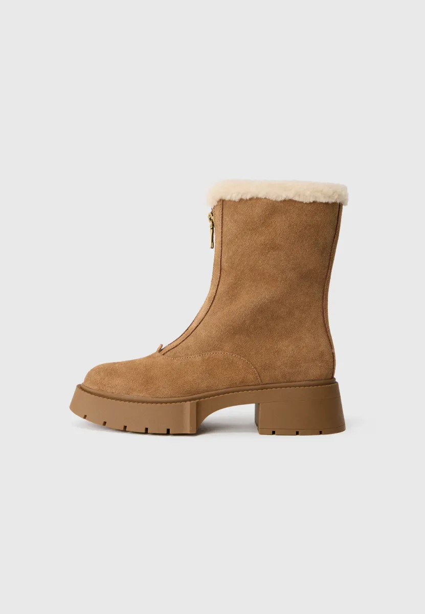 LEAH PLATFORM ZIP - Snowboot/Winterstiefel - coconut/natural