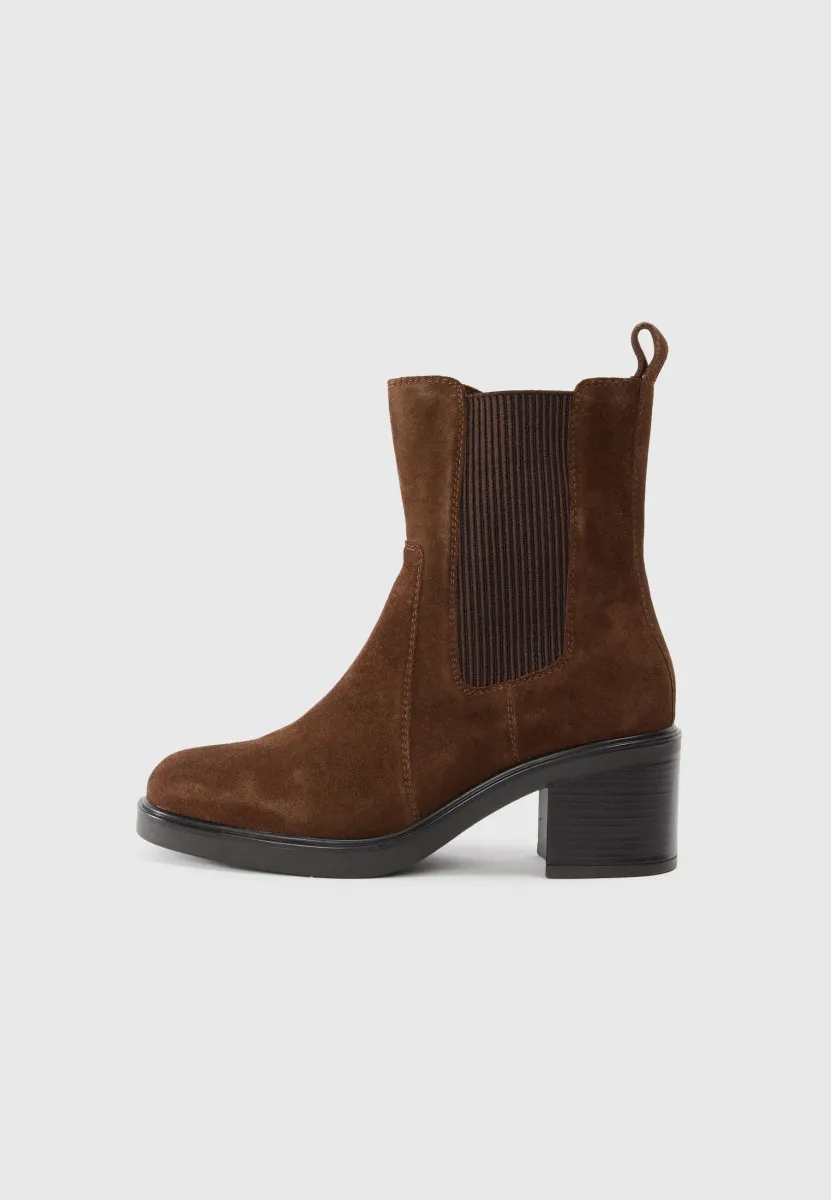 LEATHER - Ankle Boot - dark brown