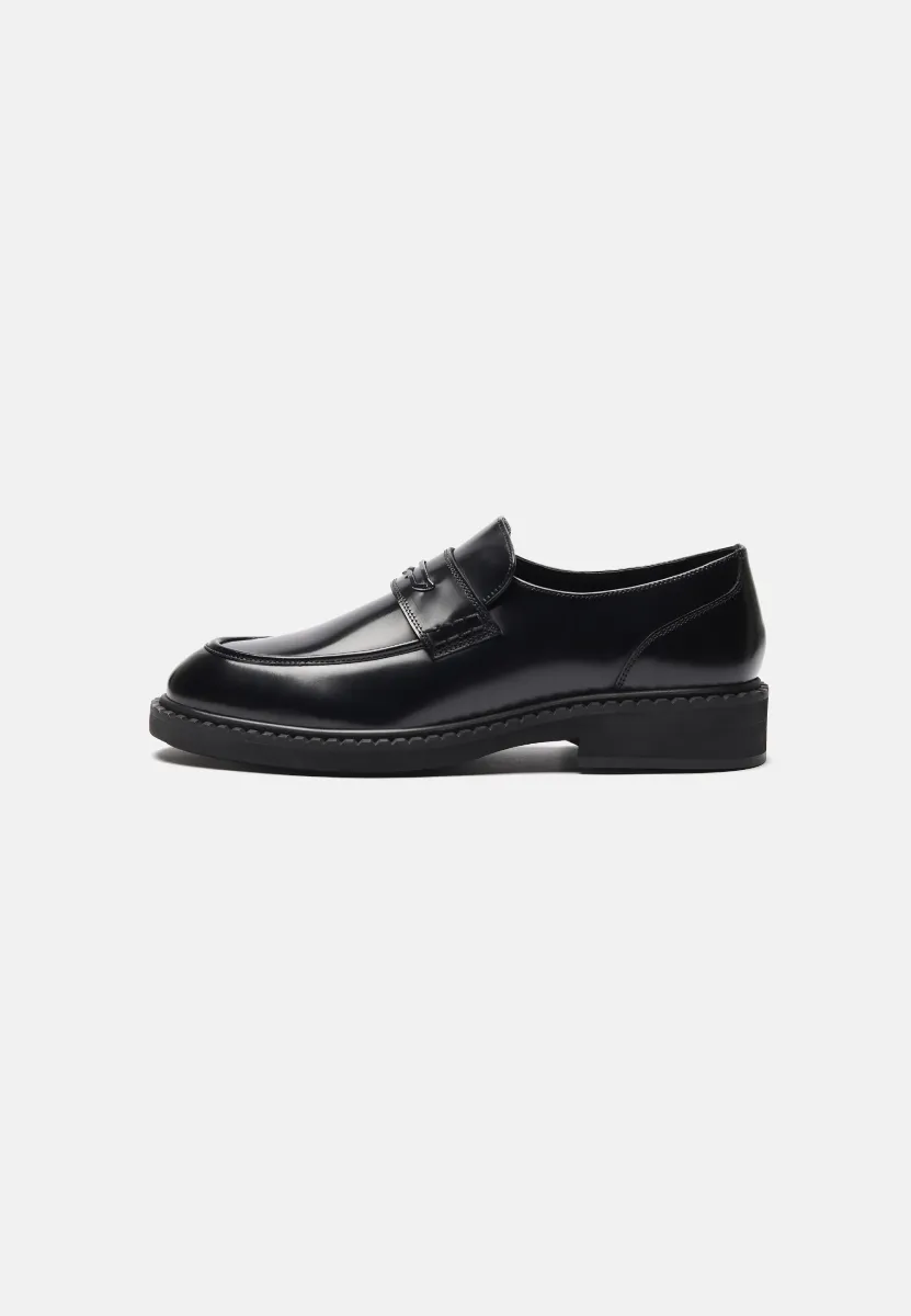 LEATHER - Business-Slipper - black