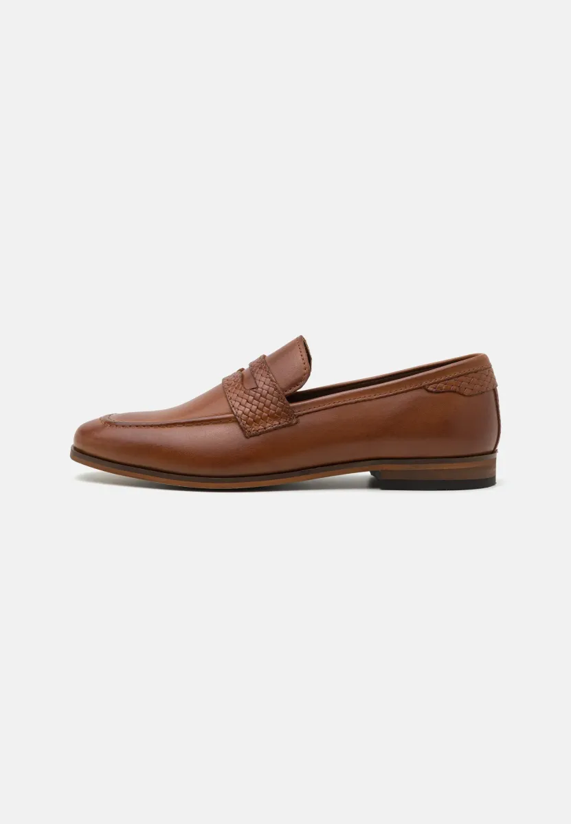 LEATHER - Business-Slipper - cognac