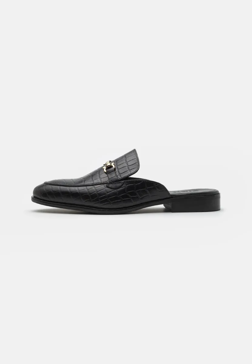 LEATHER - Clogs - black