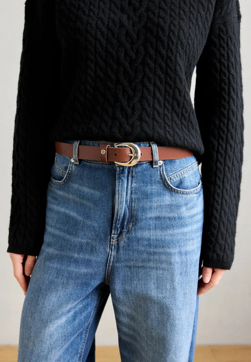 LEATHER - Gürtel - cognac