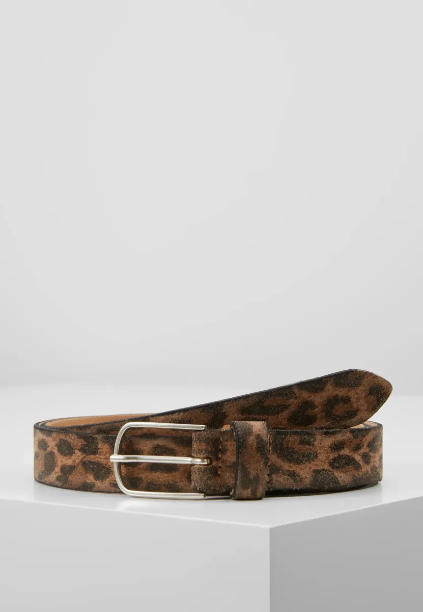 LEATHER LEO BELT - Gürtel - beige
