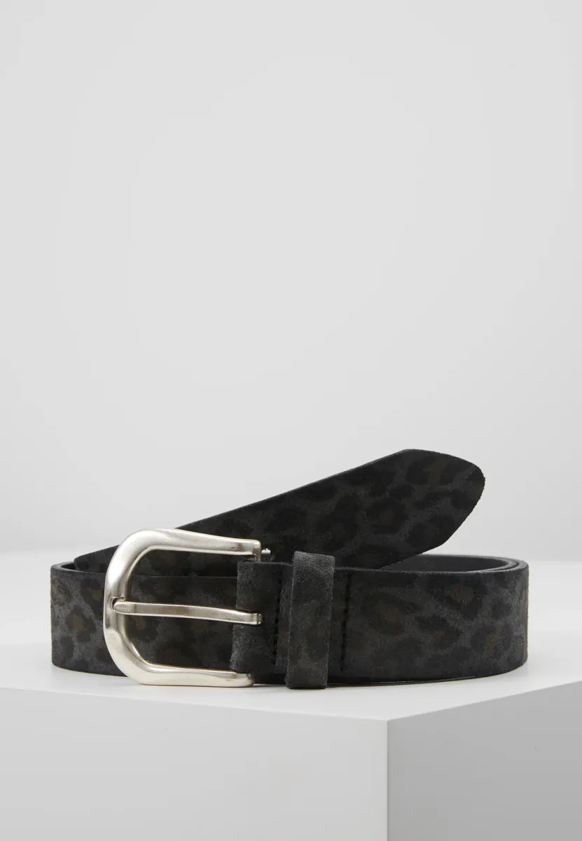 LEATHER LEO BELT - Gürtel - gray