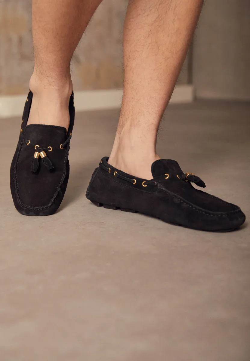 LEATHER - Mokassin - black