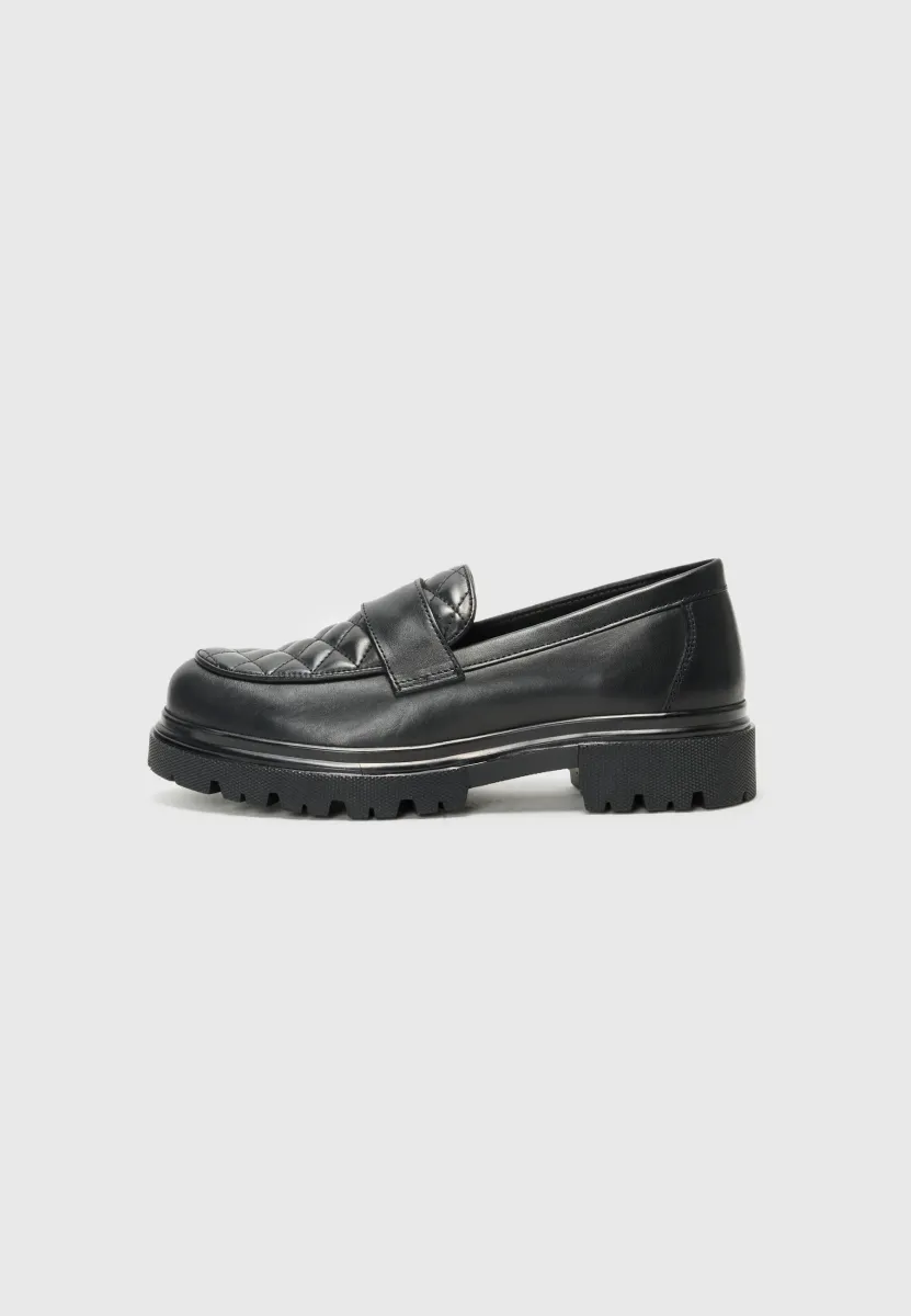LEATHER - Mokassin - black