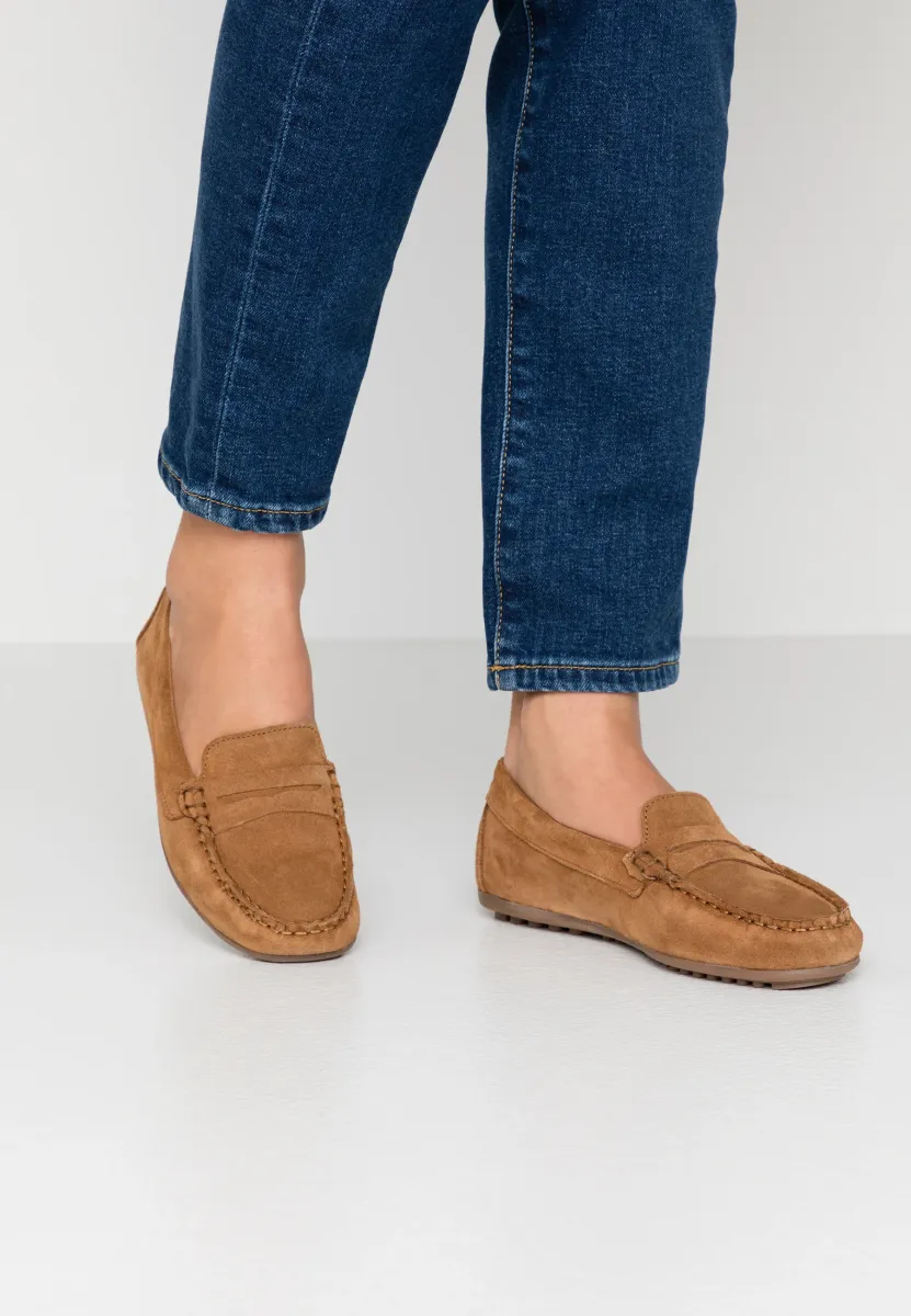 LEATHER  - Mokassin - cognac