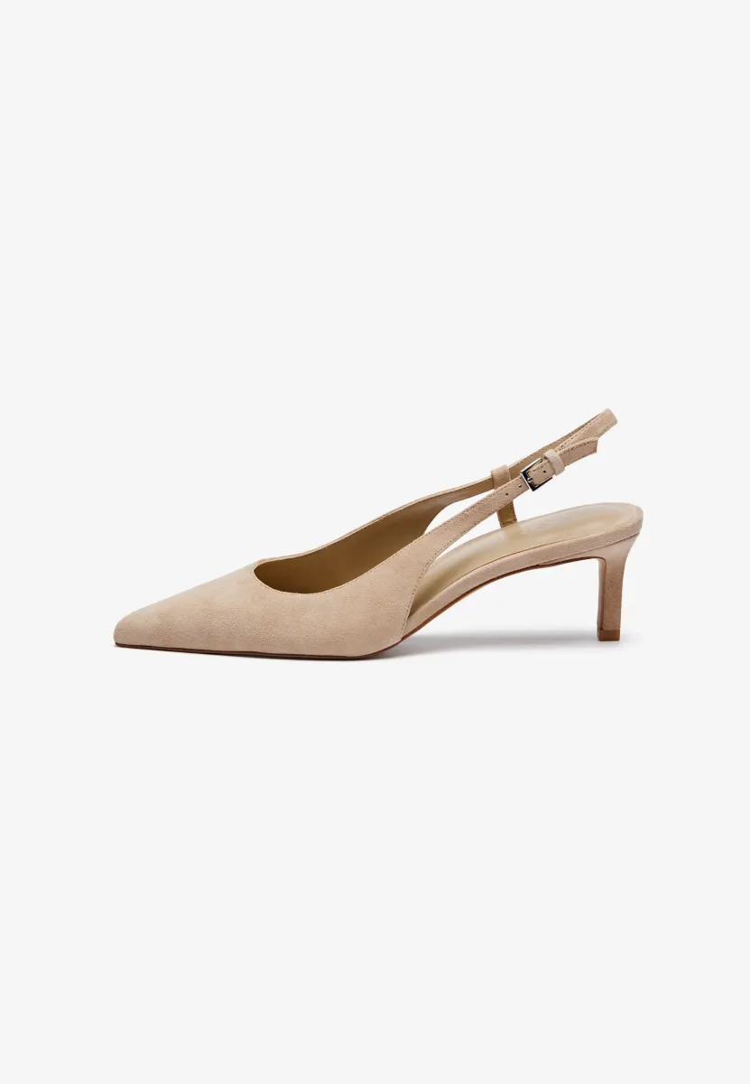 LEATHER - Pumps - beige