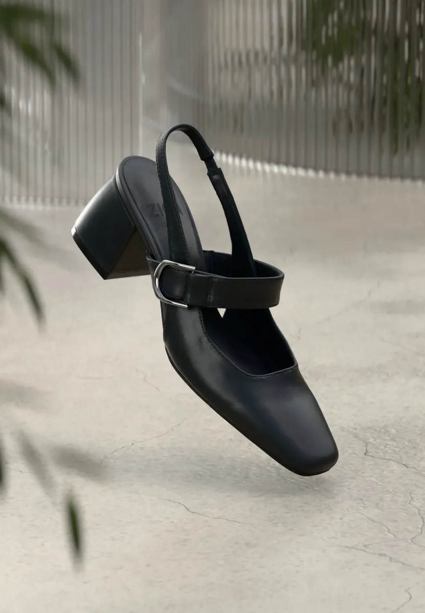LEATHER - Pumps - black