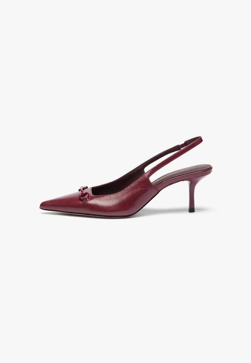 LEATHER - Pumps - dark red