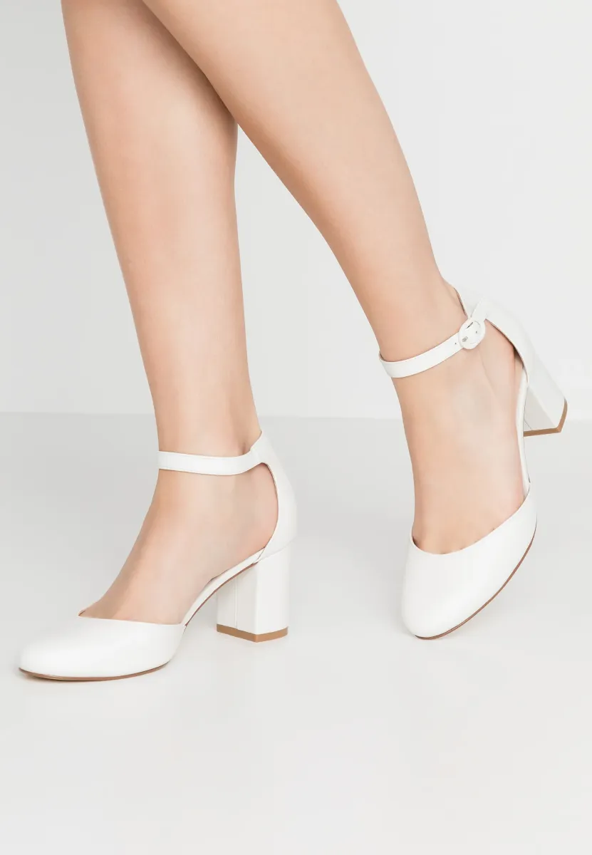 LEATHER - Pumps - white