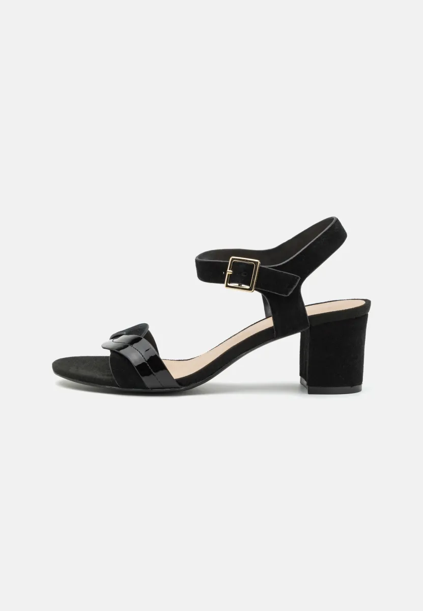LEATHER - Riemensandalette - black