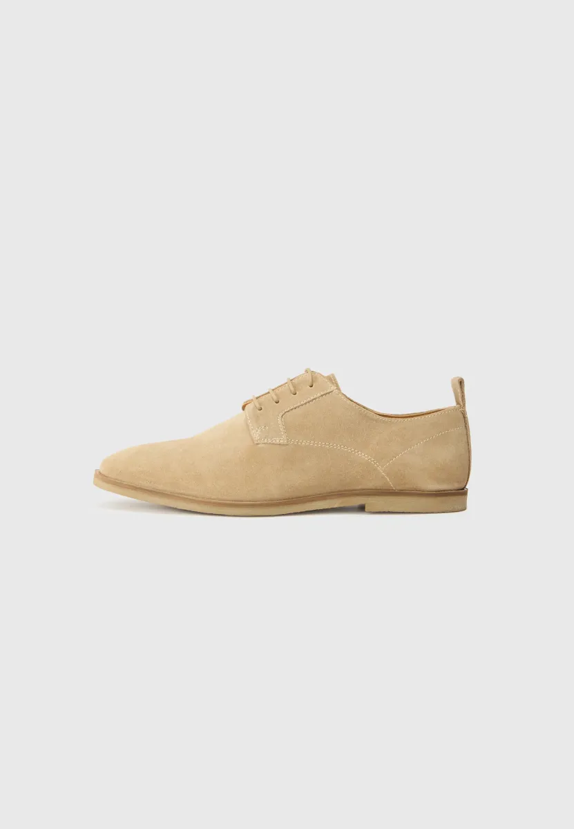 LEATHER - Schnürer - sand