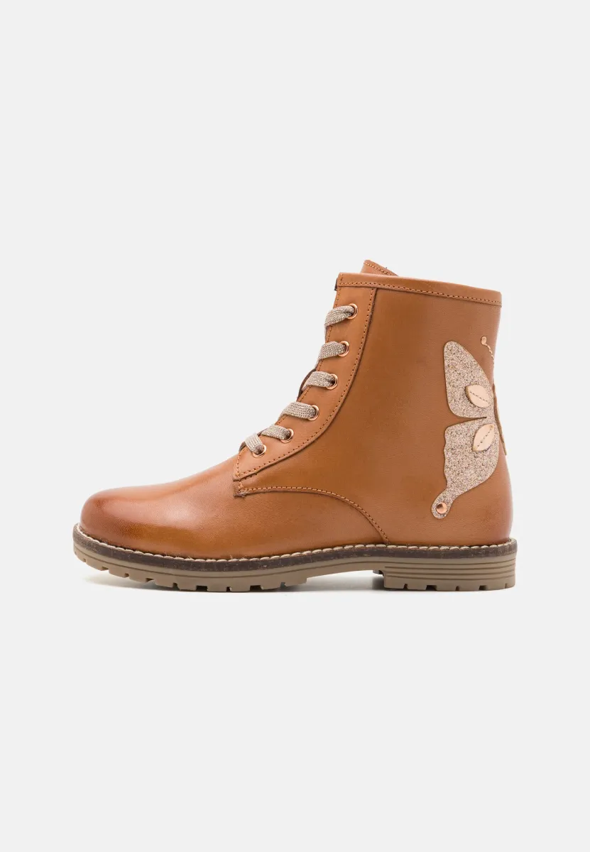 LEATHER - Schnürstiefelette - tan