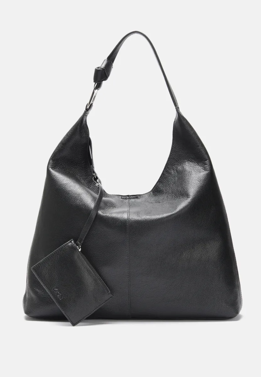 LEATHER - Shopping Bag - black