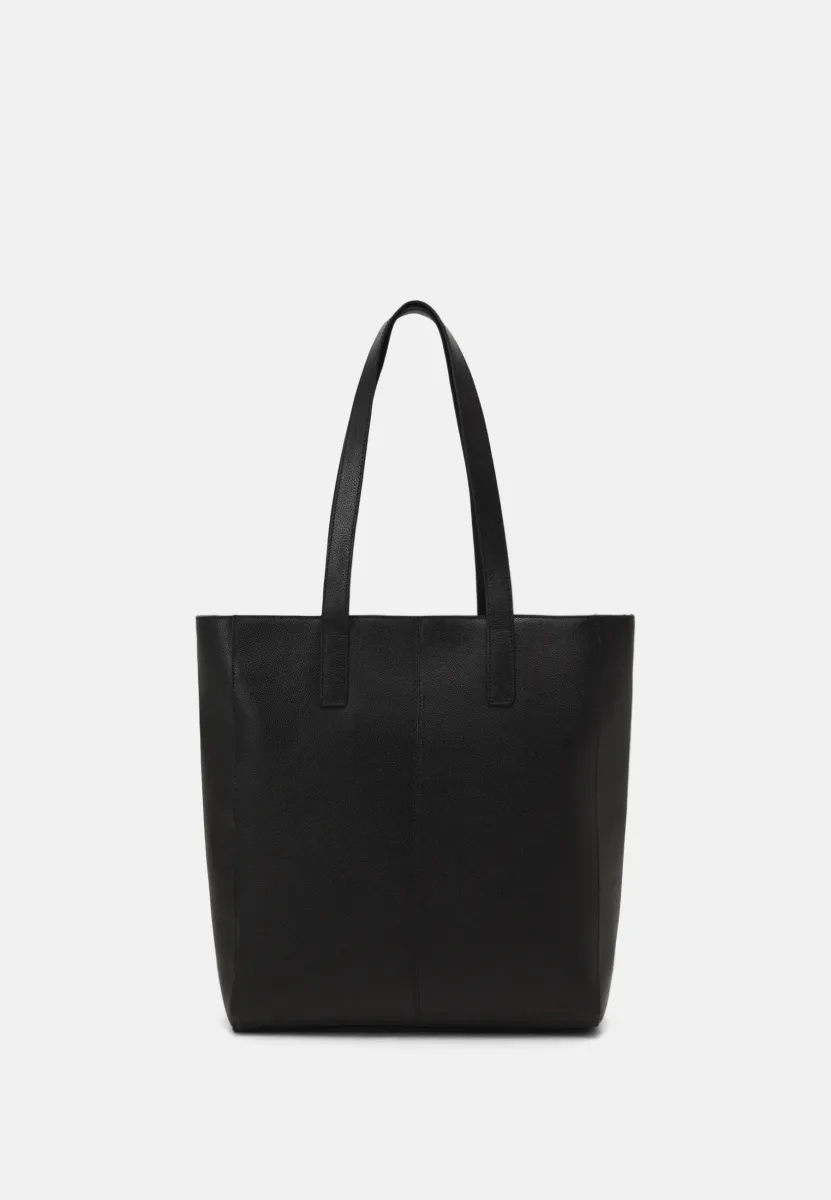 LEATHER - Shopping Bag - black