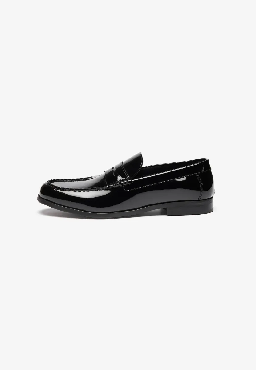 LEATHER - Slipper - black