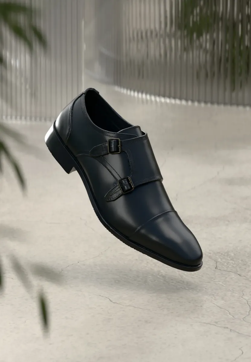 LEATHER - Slipper - black